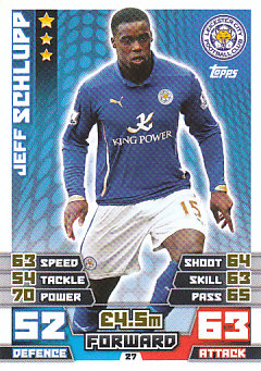 Jeff Schlupp Leicester City 2014/15 Topps Match Attax #27